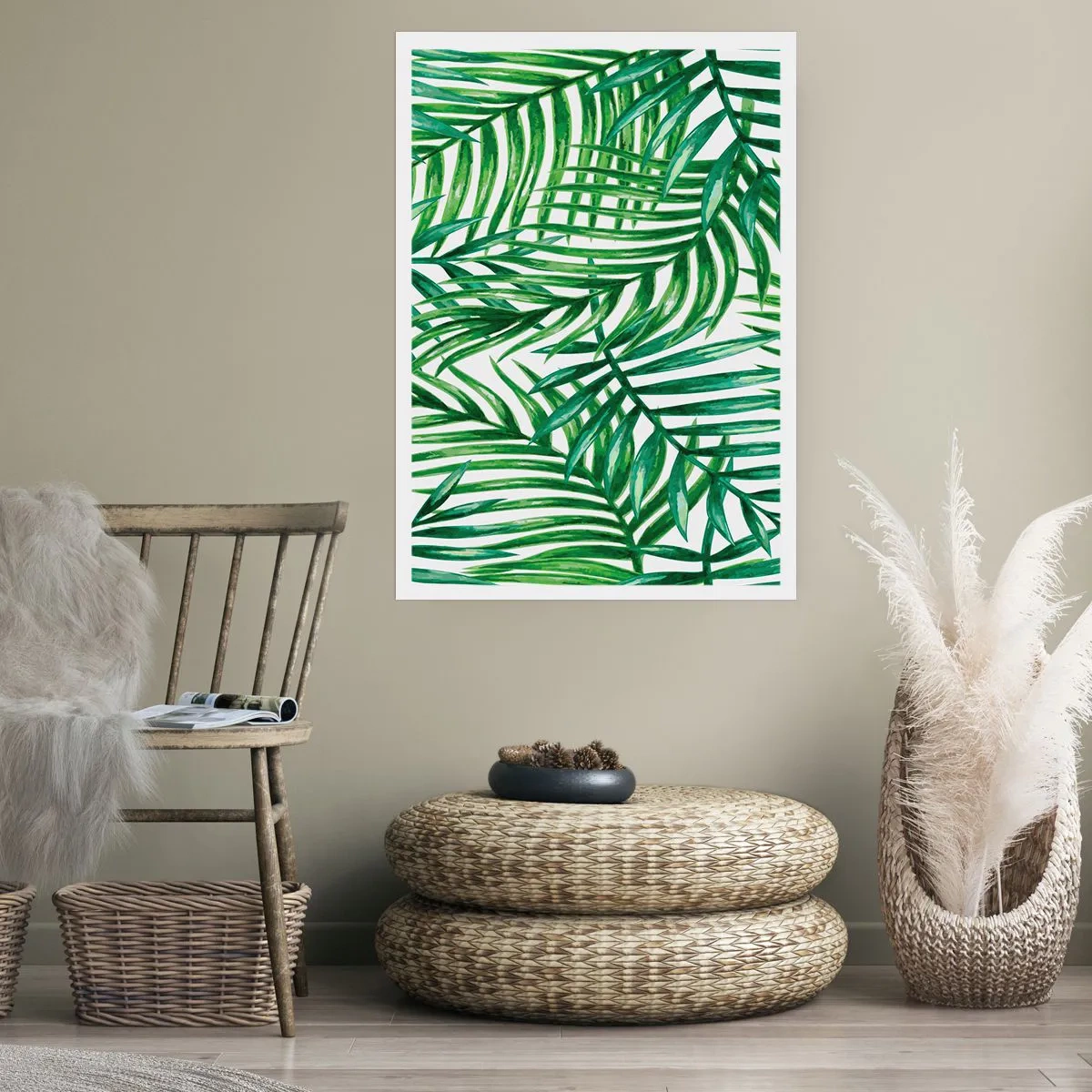 Poster - Sotto un baldacchino verde - 61x91 cm