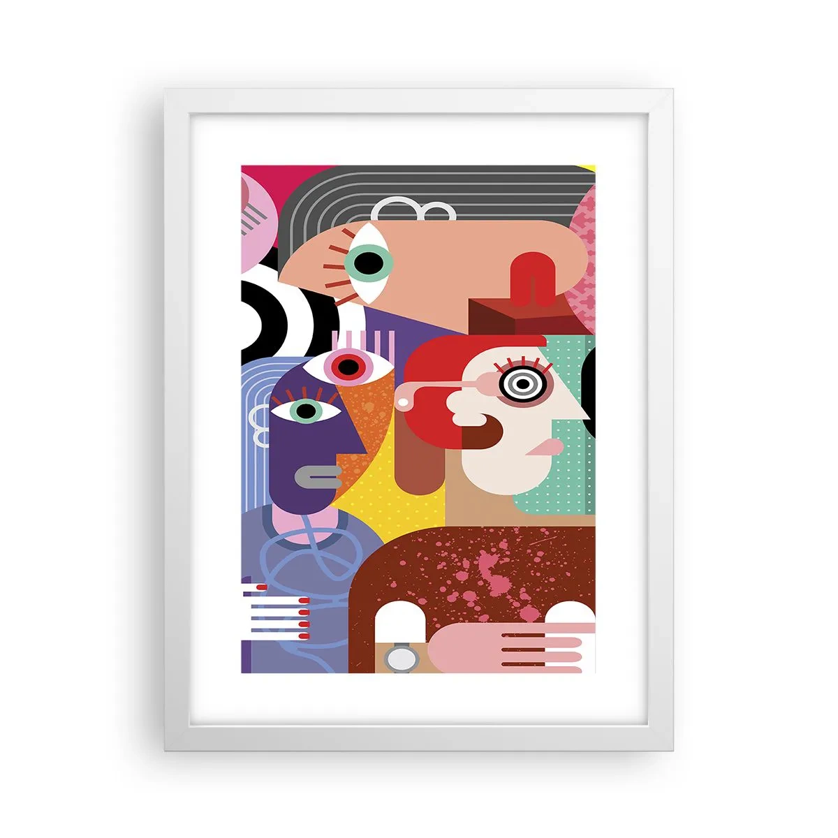 Poster in cornice bianca - Mi manda Picasso - 30x40 cm