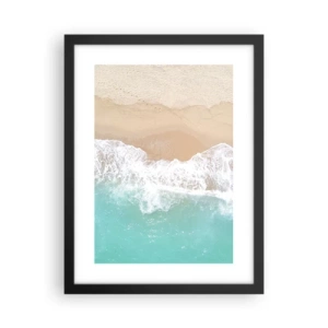 Poster in cornice nera - Un tocco carezzevole - 30x40 cm