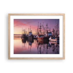 Poster in cornice rovere chiaro - Prima del giorno successivo - 50x40 cm