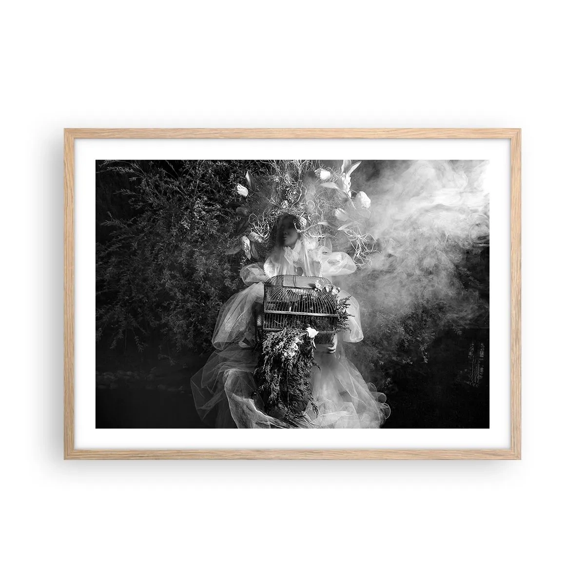 Poster in cornice rovere chiaro - Madre natura stessa - 70x50 cm