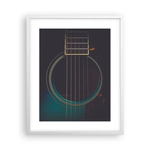Poster in cornice bianca - L'attimo prima del suono - 40x50 cm