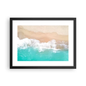 Poster in cornice nera - Un tocco carezzevole - 40x30 cm