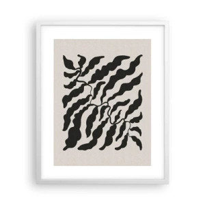 Poster in cornice bianca - La natura del quadrato - 40x50 cm