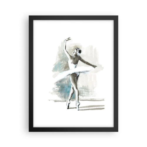 Poster in cornice nera - Tramutata in un cigno - 30x40 cm