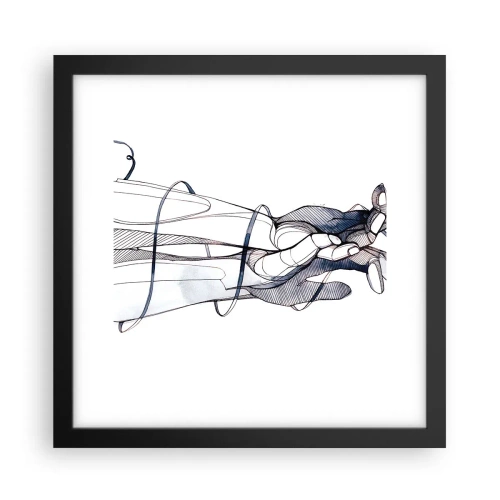 Poster in cornice nera - Studio del tocco - 30x30 cm