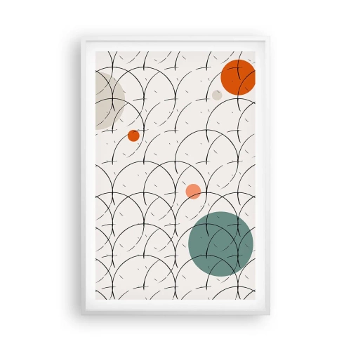 Poster in cornice bianca - Nello spirito della pop-art - 61x91 cm