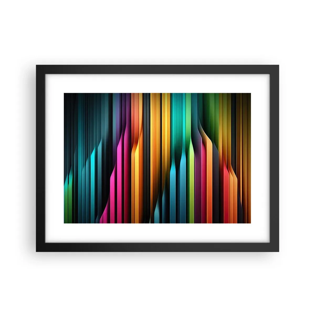 Poster in cornice nera - Organi di luce - 40x30 cm