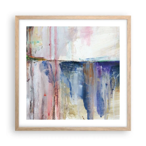 Poster in cornice rovere chiaro - Impressioni e suggestioni colorate - 50x50 cm