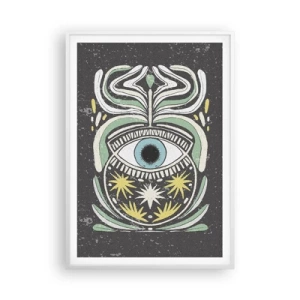 Poster in cornice bianca - Rituali tribali - 70x100 cm