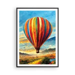 Poster in cornice nera - Nel silenzio si vede meglio - 70x100 cm