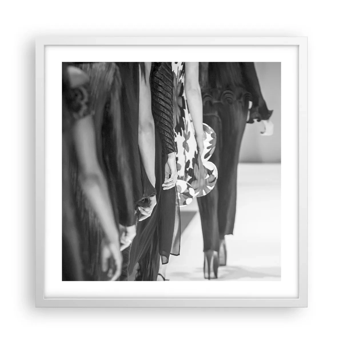 Poster in cornice bianca - Sfilata in stile - 50x50 cm