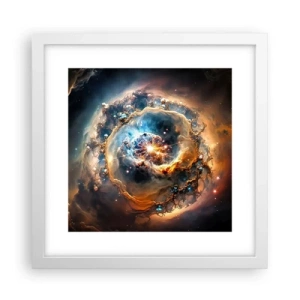 Poster in cornice bianca - L'inizio - 30x30 cm