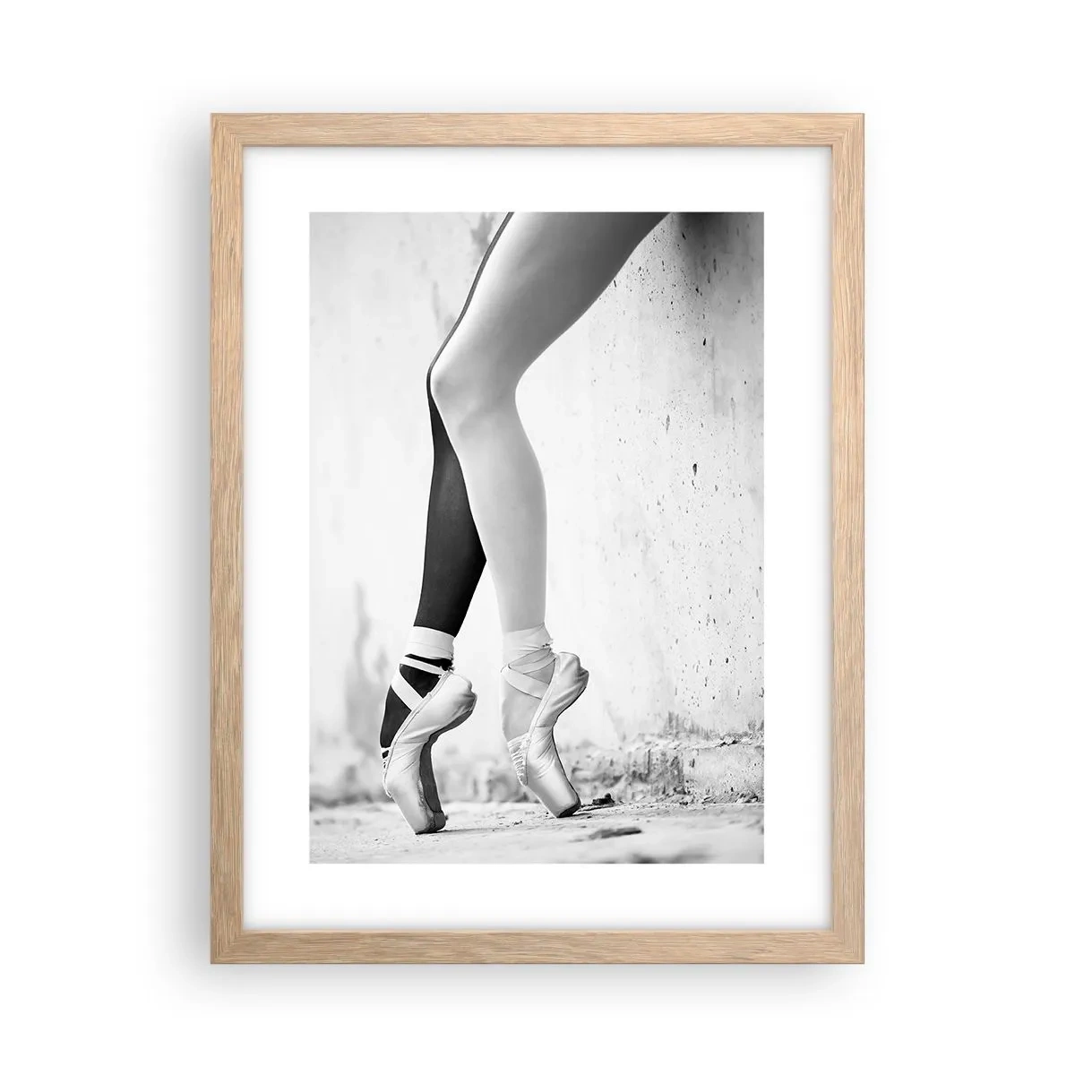 Poster in cornice rovere chiaro - Ballerina, voilà! - 30x40 cm