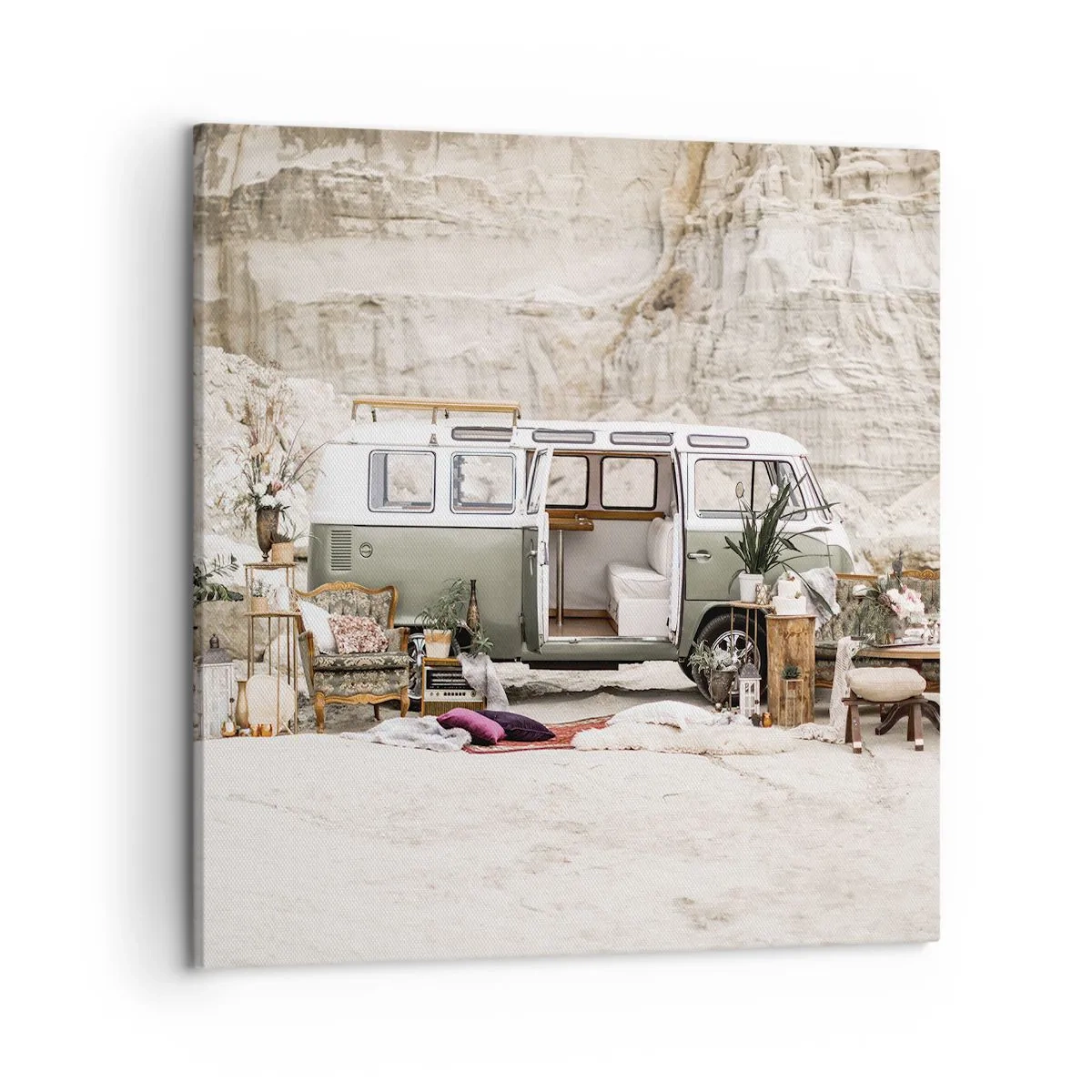 Quadro su tela - Stampe su Tela - è tempo di viaggiare - 50x50 cm