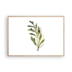 Poster in cornice rovere chiaro - Tutto ciò che è buono - 100x70 cm