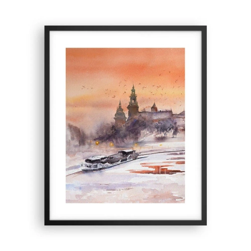 Poster in cornice nera - Tramonto reale - 40x50 cm