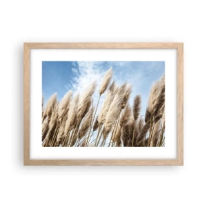 Poster in cornice rovere chiaro - Le carezze del sole e del vento - 40x30 cm