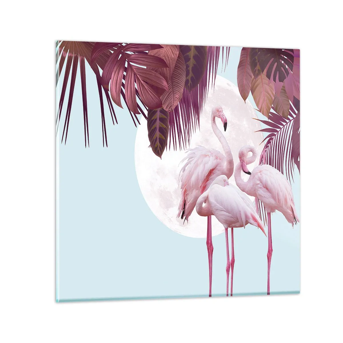 Quadro su vetro - Tre grazie alate - 40x40 cm