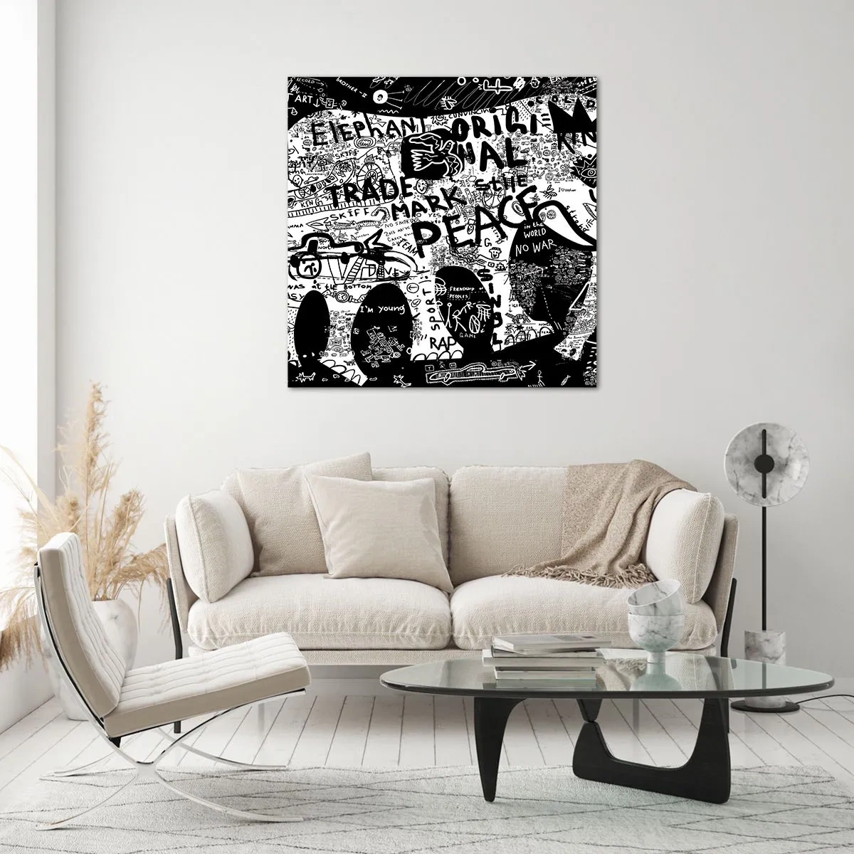 Quadro su vetro - Il ricco mondo della strada - 40x40 cm