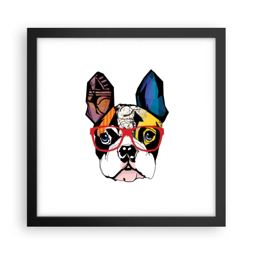 Poster in cornice nera - Intellettuale - 30x30 cm