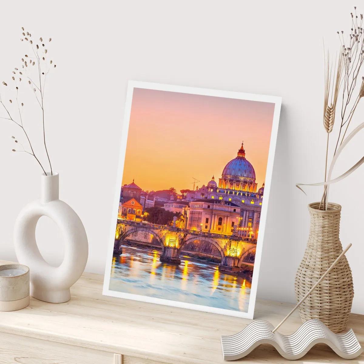 Poster - Tramonto sulla Città Eterna - 61x91 cm