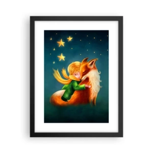Poster in cornice nera - Il piccolo principe - 30x40 cm