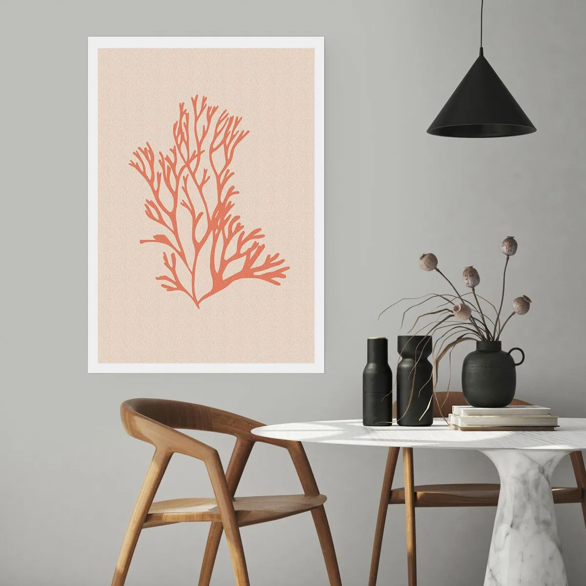 Poster - Filigrana di corallo - 61x91 cm