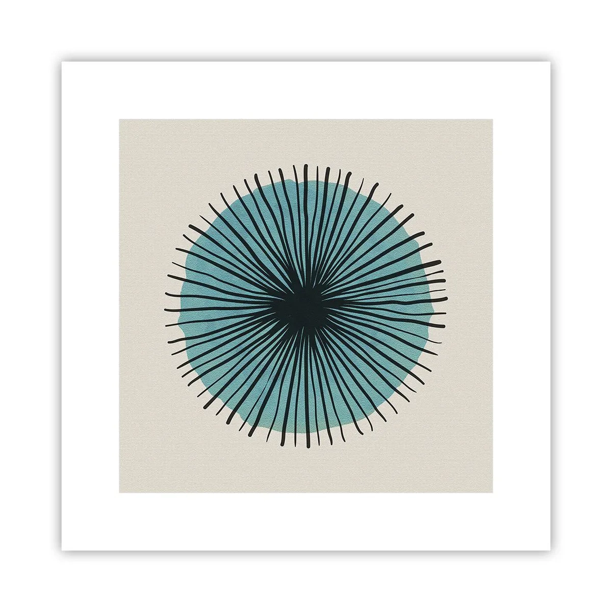 Poster - Radiosamente nel blu - 30x30 cm