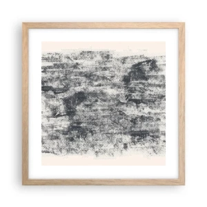 Poster in cornice rovere chiaro - Composizione nebbiosa - 40x40 cm