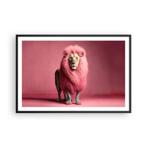 Poster in cornice nera - E non mette più paura - 91x61 cm