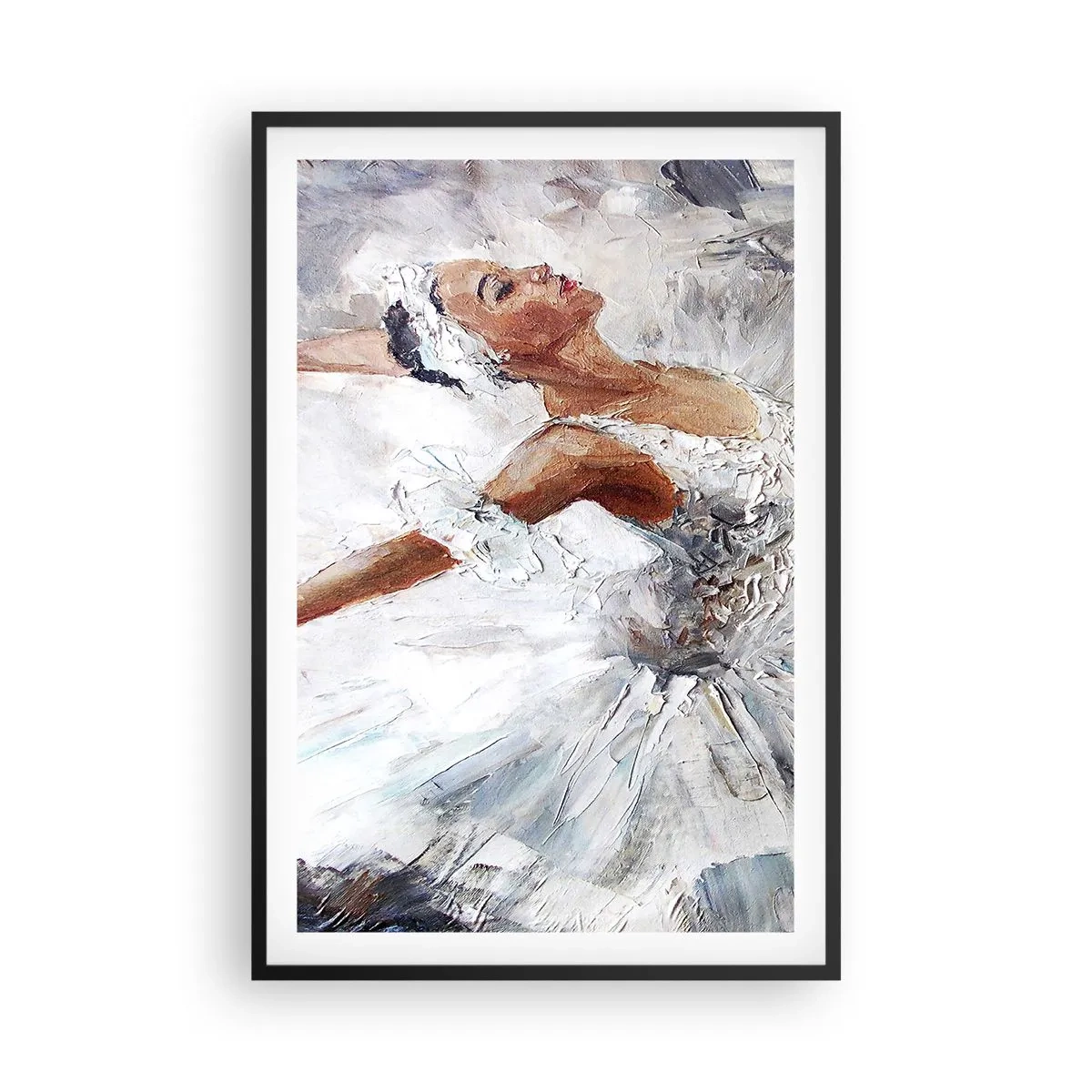 Poster in cornice nera - Delicata e leggera come il tulle - 61x91 cm