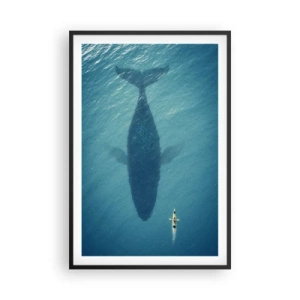 Poster in cornice nera - Incontro sull'oceano - 61x91 cm