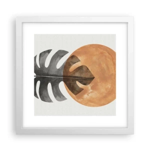 Poster in cornice bianca - Sempre il sole - 30x30 cm