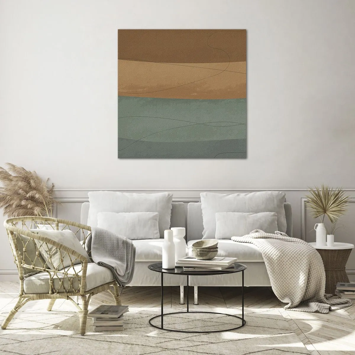 Quadro su vetro - Composizione orizzontale - 30x30 cm