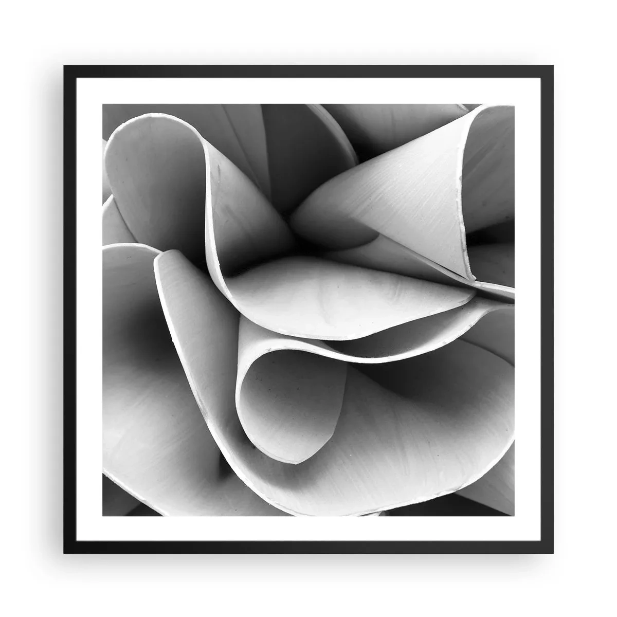 Poster in cornice nera - Avviene nello spazio - 60x60 cm