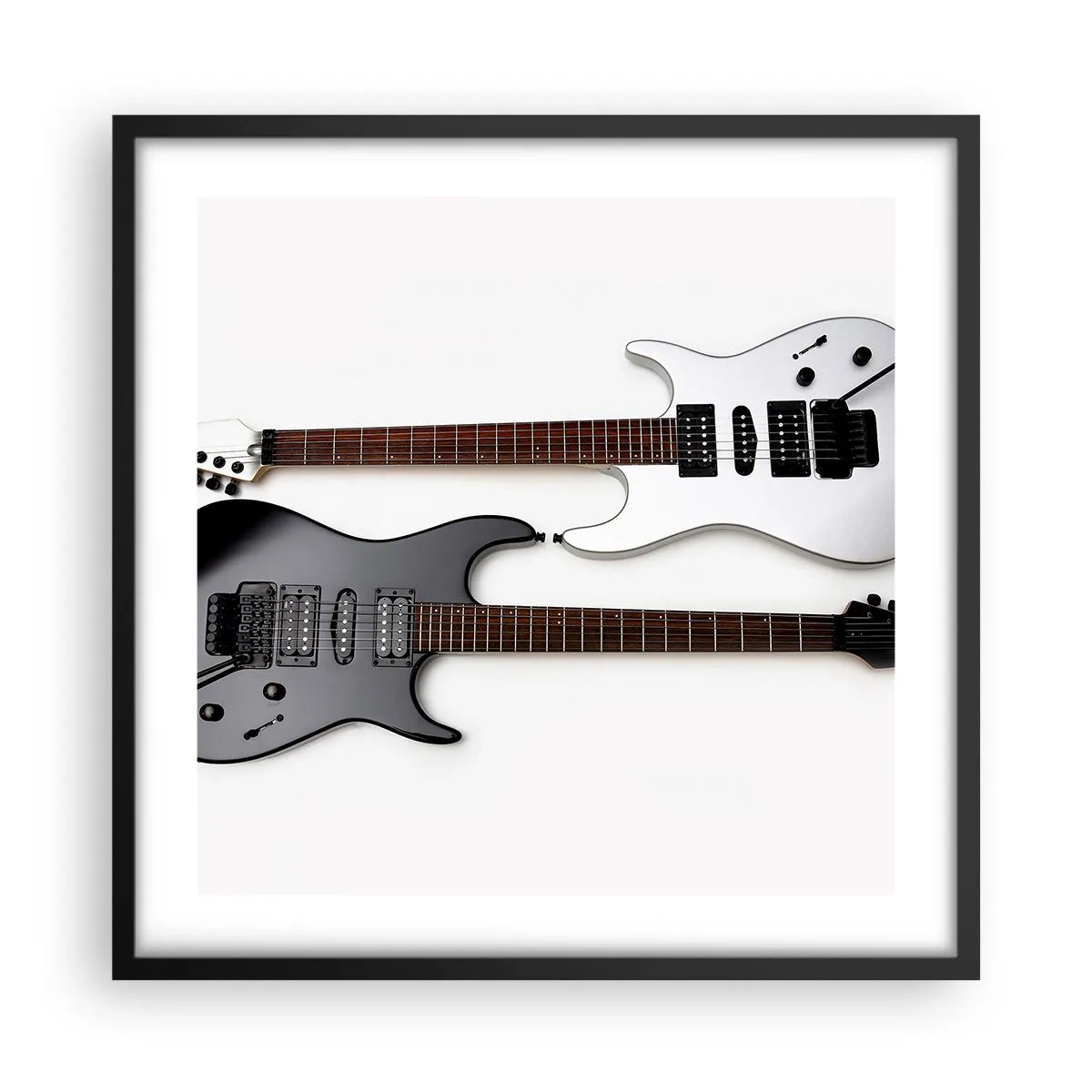 Poster in cornice nera - Armonia delle forme - 50x50 cm