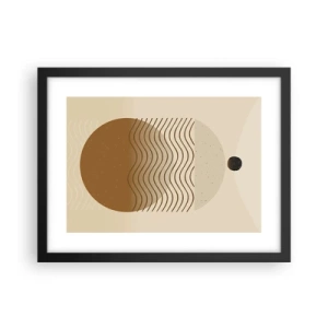 Poster in cornice nera - Sull'origine delle figure geometriche - 40x30 cm