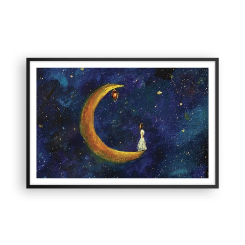 Poster in cornice nera - Il richiamo del mondo - 91x61 cm