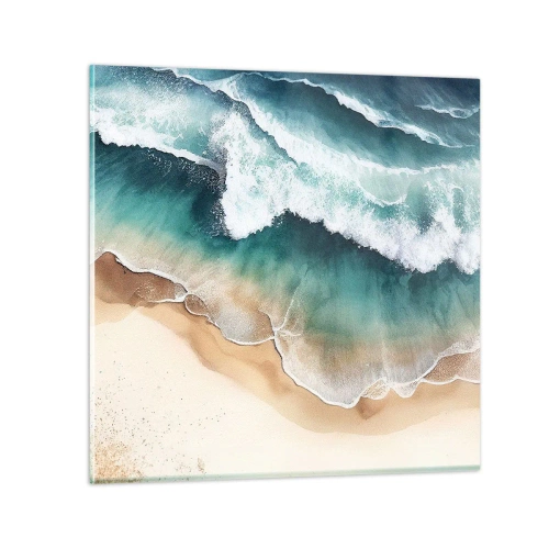 Quadro su vetro - L'eterno incontro - 30x30 cm