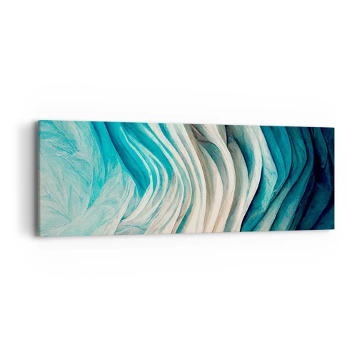 Quadro su tela - Stampe su Tela - Blu insaziabile - 90x30 cm