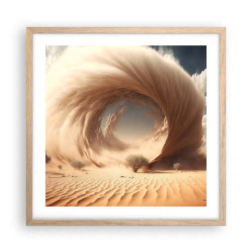 Poster in cornice rovere chiaro - Il portale è aperto - 50x50 cm