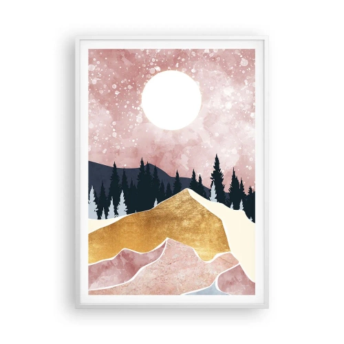 Poster in cornice bianca - Guardiano notturno - 70x100 cm