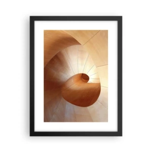 Poster in cornice nera - Serpentina architettonica - 30x40 cm