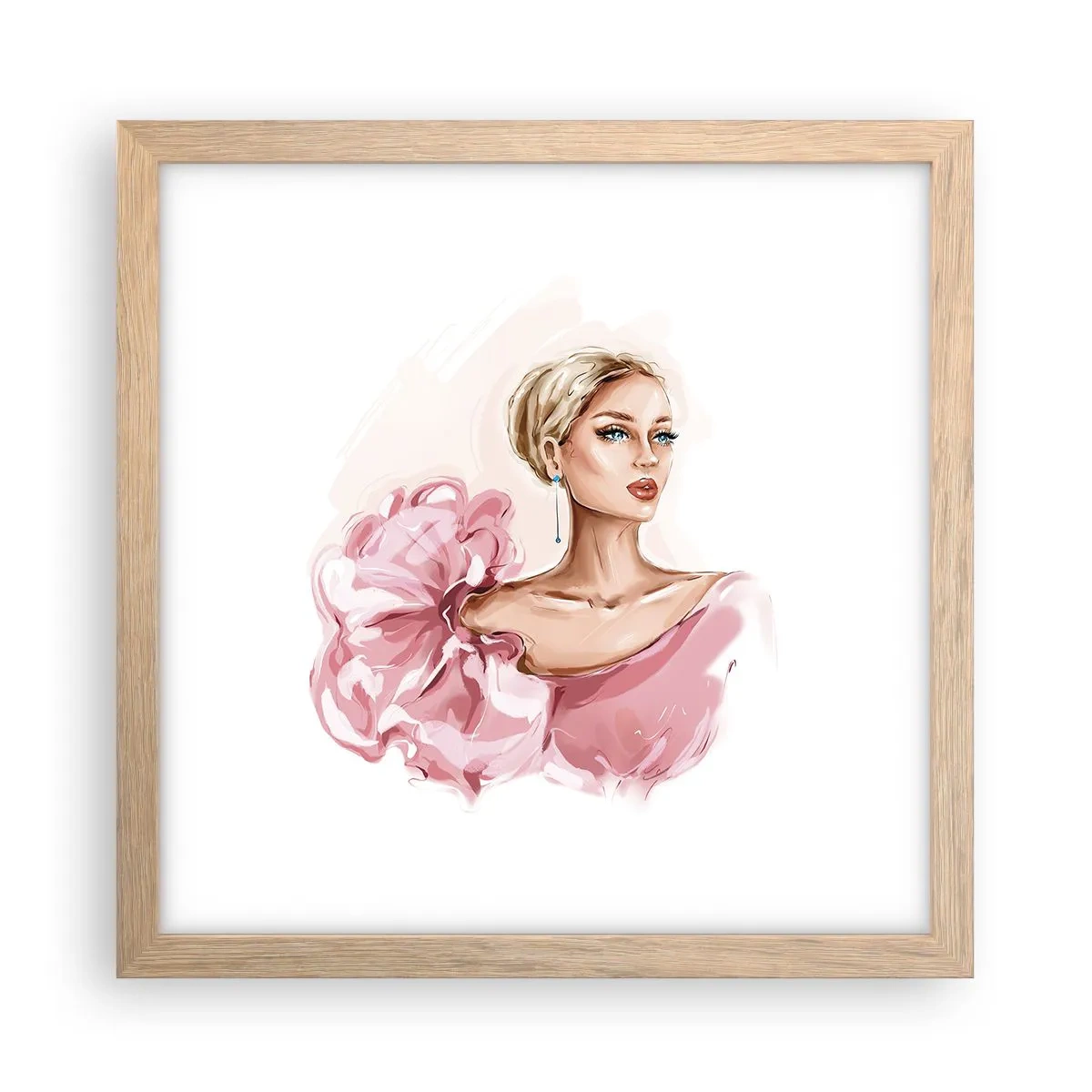 Poster in cornice rovere chiaro - Come un quadro... - 30x30 cm