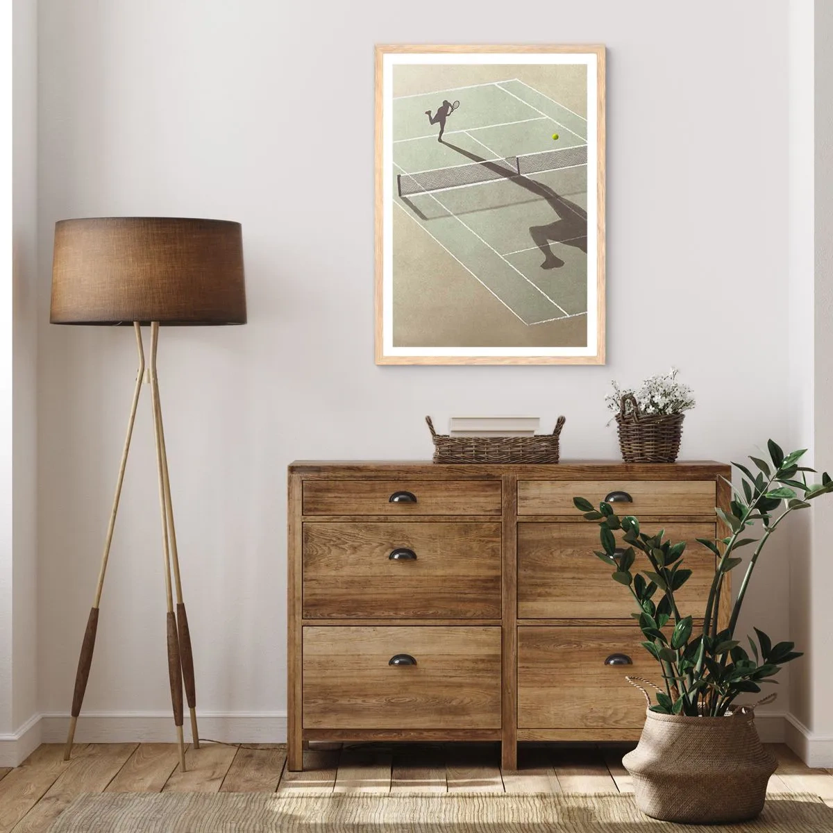 Poster in cornice rovere chiaro - Sconfiggere se stesso - 61x91 cm