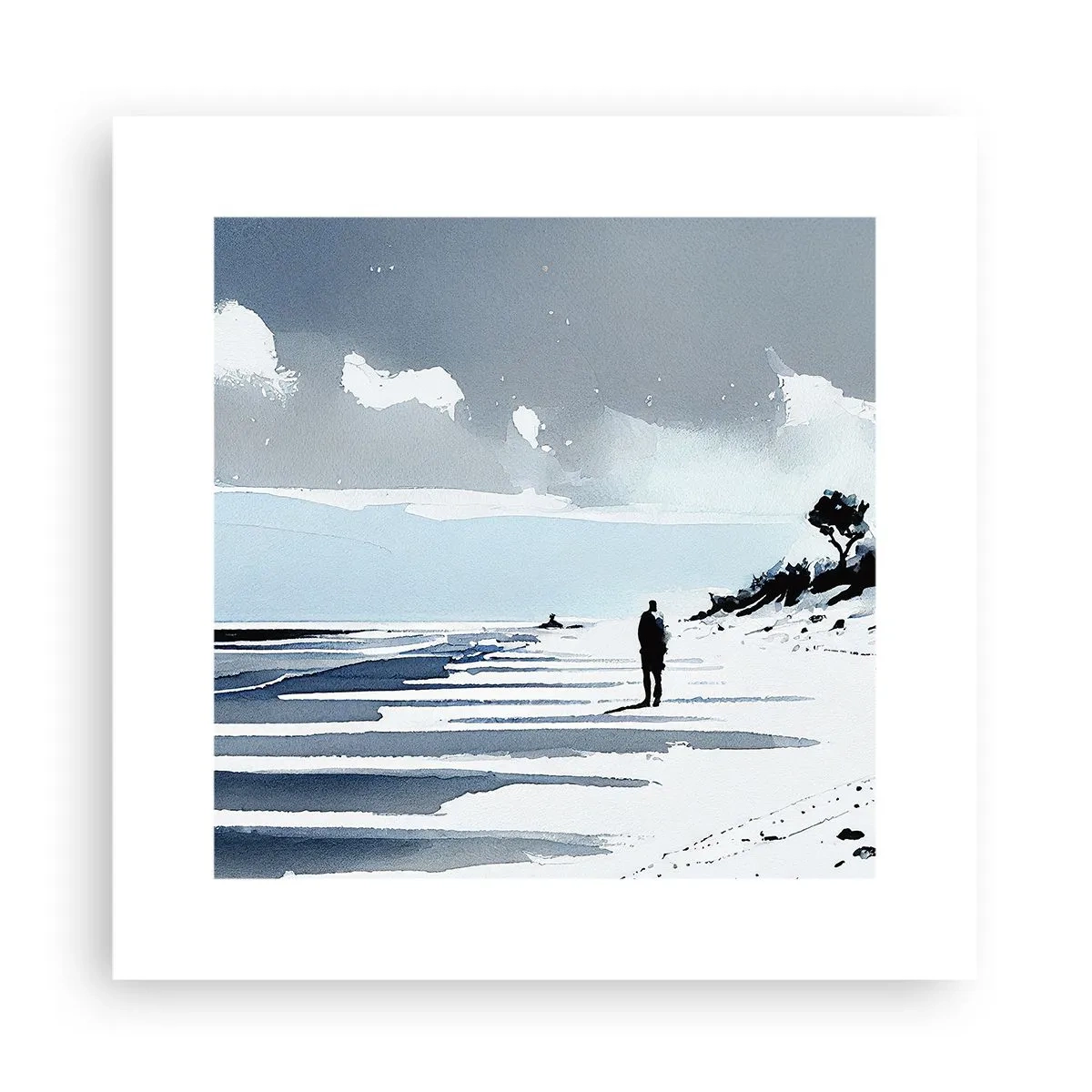 Poster - Solo con se stesso - 30x30 cm