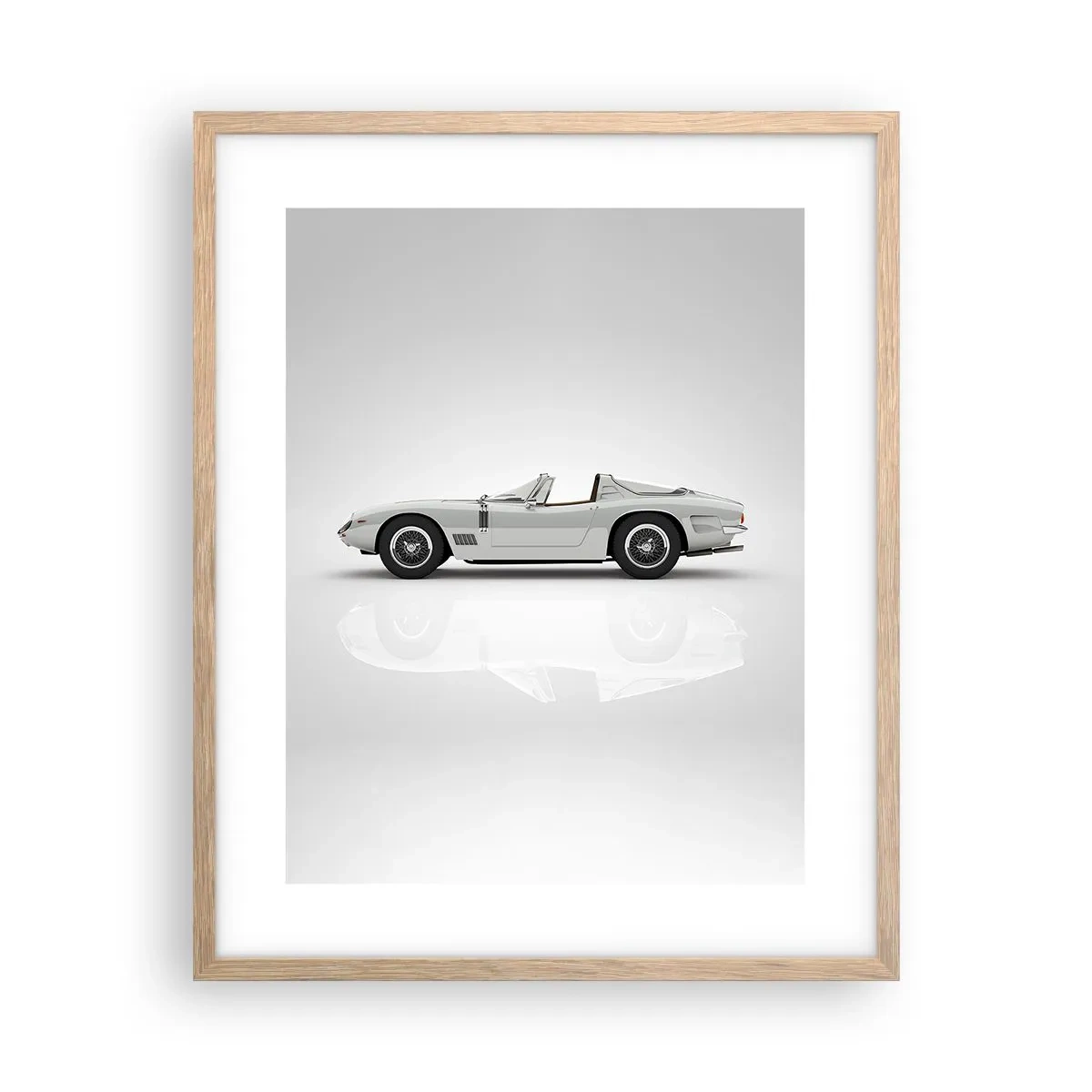 Poster in cornice rovere chiaro - Promessa di divertimento - 40x50 cm