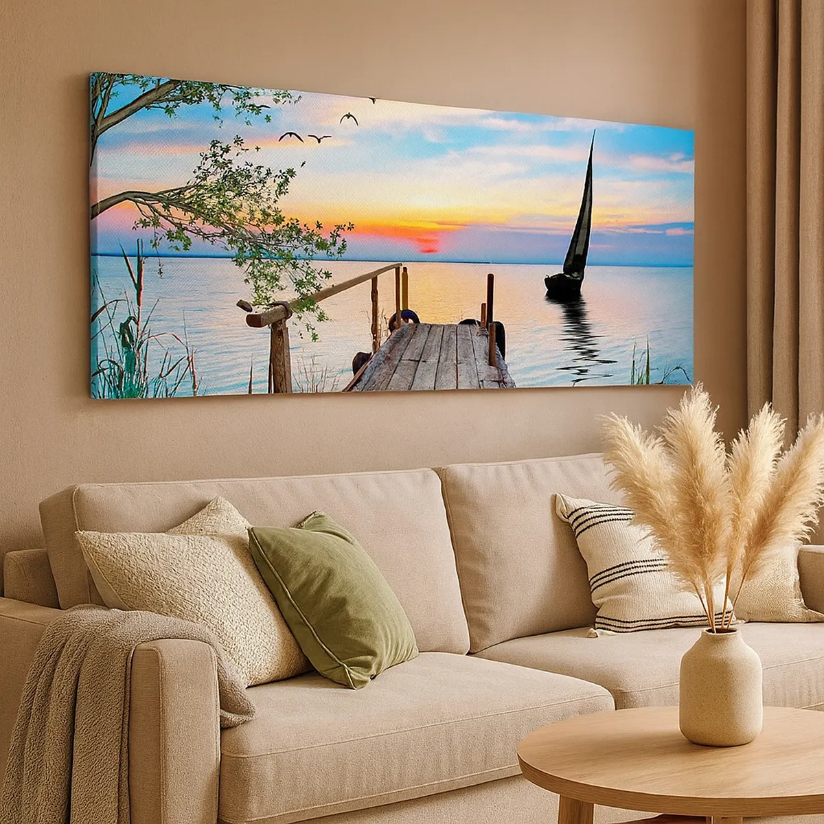 Quadro su tela - Stampe su Tela - Buona sera - 30x30 cm