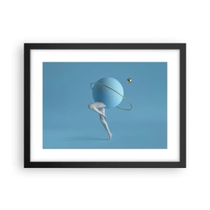 Poster in cornice nera - E i pianeti folleggiano - 40x30 cm